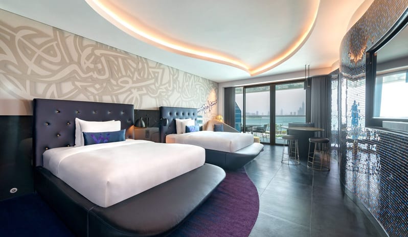 W Dubai The Palm - Mega Suite Twin Bedroom